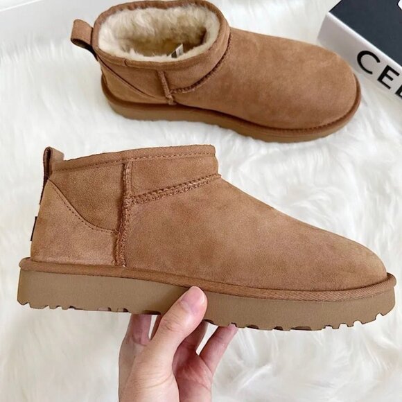 UGG Classic Ultra Mini Boots chestnut - Picture 1 of 6